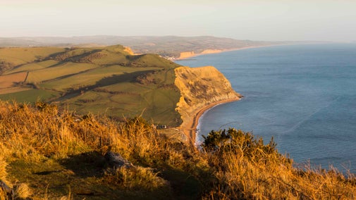 Scenic views of Golden Cap, Dorset